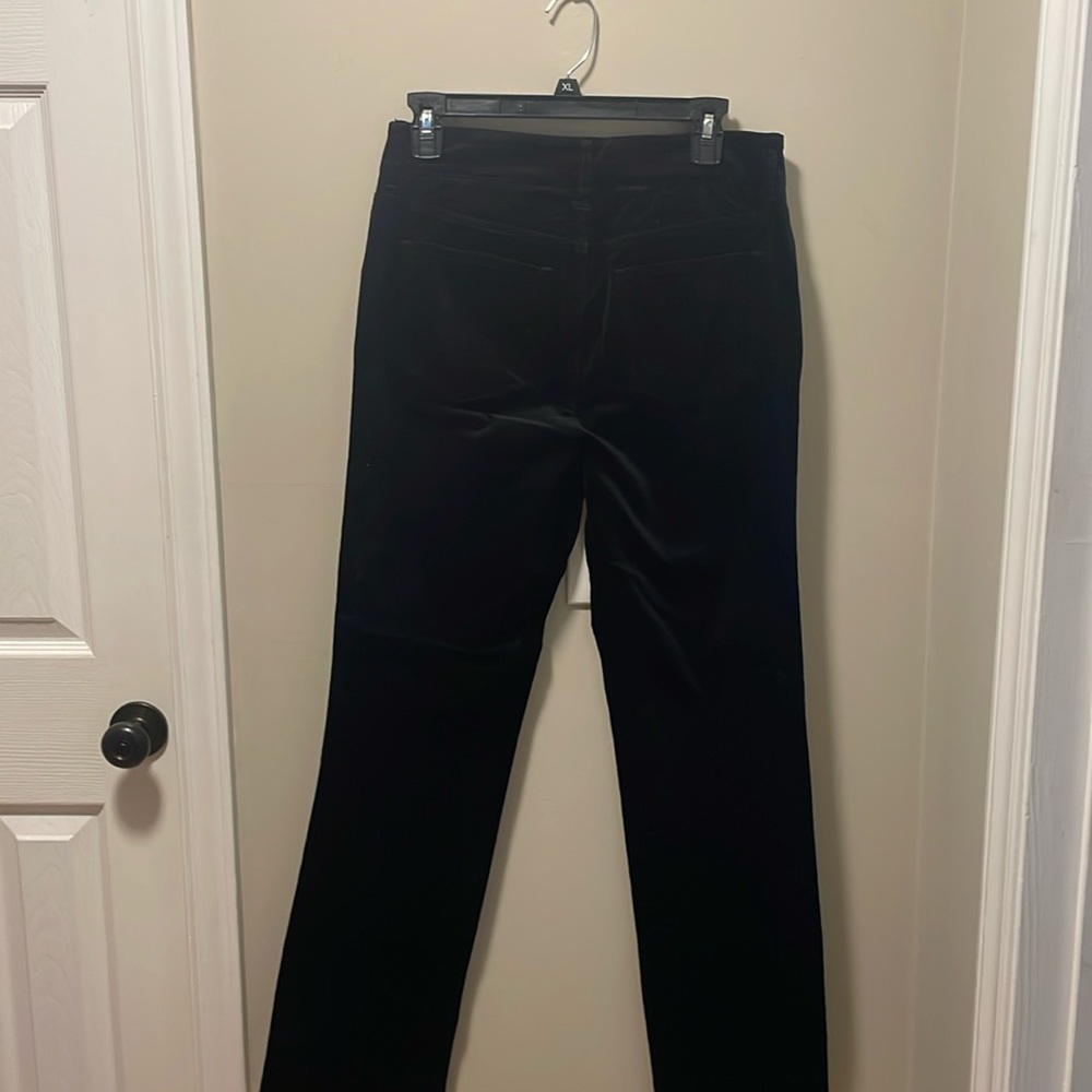 NYDJ Marilyn Straight - Lift x Tuck black velvet jeans